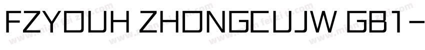 FZYOUH ZHONGCUJW GB1字体转换